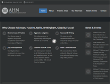 Tablet Screenshot of ahn-law.com